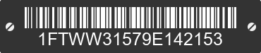2009 FORD F-350 1FTWW31579E142153 VIN decoded