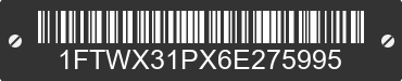 2006 FORD F-350 1FTWX31PX6E275995 VIN decoded