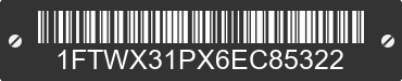 2006 FORD F-350 1FTWX31PX6EC85322 VIN decoded