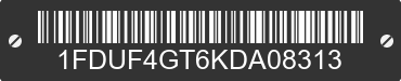 2019 FORD F-450 1FDUF4GT6KDA08313 VIN decoded