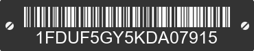 2019 FORD F-550 1FDUF5GY5KDA07915 VIN decoded