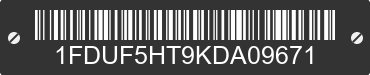 2019 FORD F-550 1FDUF5HT9KDA09671 VIN decoded