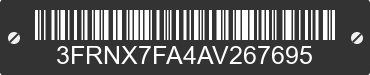 2010 FORD F-750 3FRNX7FA4AV267695 VIN decoded