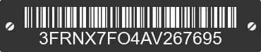 2010 FORD F-750 3FRNX7FO4AV267695 VIN decoded