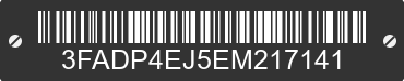2014 FORD Fiesta 3FADP4EJ5EM217141 VIN decoded