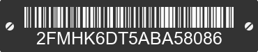 2010 FORD Flex 2FMHK6DT5ABA58086 VIN decoded