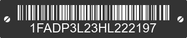 2017 FORD Focus 1FADP3L23HL222197 VIN decoded