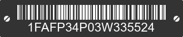 2003 FORD Focus 1FAFP34P03W335524 VIN decoded