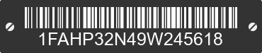 2009 FORD Focus 1FAHP32N49W245618 VIN decoded
