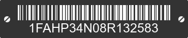 2008 FORD Focus 1FAHP34N08R132583 VIN decoded
