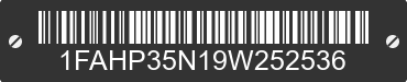 2009 FORD Focus 1FAHP35N19W252536 VIN decoded