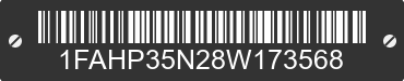 2008 FORD Focus 1FAHP35N28W173568 VIN decoded