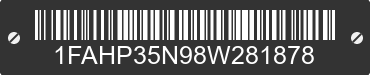 2008 FORD Focus 1FAHP35N98W281878 VIN decoded