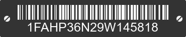 2009 FORD Focus 1FAHP36N29W145818 VIN decoded