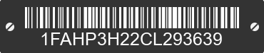 2012 FORD Focus 1FAHP3H22CL293639 VIN decoded