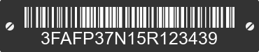 2005 FORD Focus 3FAFP37N15R123439 VIN decoded