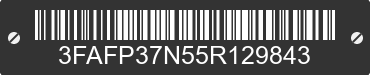 2005 FORD Focus 3FAFP37N55R129843 VIN decoded