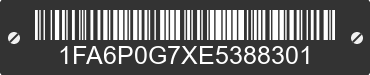 2014 FORD Fusion 1FA6P0G7XE5388301 VIN decoded