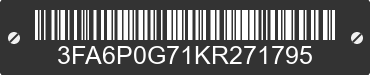 2019 FORD Fusion 3FA6P0G71KR271795 VIN decoded