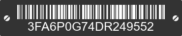 2013 FORD Fusion 3FA6P0G74DR249552 VIN decoded