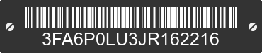 2018 FORD Fusion 3FA6P0LU3JR162216 VIN decoded