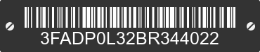 2011 FORD Fusion 3FADP0L32BR344022 VIN decoded