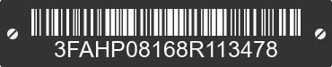 2008 FORD Fusion 3FAHP08168R113478 VIN decoded
