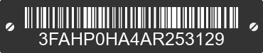 2010 FORD Fusion 3FAHP0HA4AR253129 VIN decoded