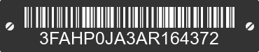 2010 FORD Fusion 3FAHP0JA3AR164372 VIN decoded