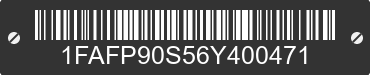 2006 FORD GT 1FAFP90S56Y400471 VIN decoded