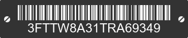 2026 FORD Maverick 3FTTW8A31TRA69349 VIN decoded