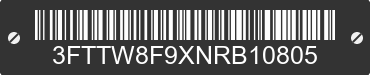 2022 FORD Maverick 3FTTW8F9XNRB10805 VIN decoded