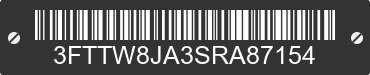2025 FORD Maverick 3FTTW8JA3SRA87154 VIN decoded