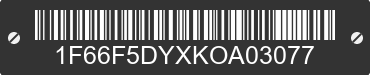 2019 FORD Motorhome Chassis 1F66F5DYXKOA03077 VIN decoded
