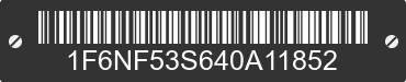 2004 FORD Motorhome Chassis 1F6NF53S640A11852 VIN decoded