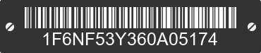 2006 FORD Motorhome Chassis 1F6NF53Y360A05174 VIN decoded
