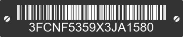 1999 FORD Motorhome Chassis 3FCNF5359X3JA1580 VIN decoded