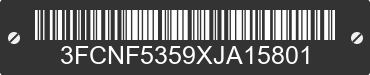 1999 FORD Motorhome Chassis 3FCNF5359XJA15801 VIN decoded