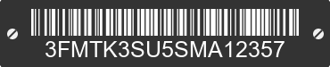 2025 FORD Mustang Mach-E 3FMTK3SU5SMA12357 VIN decoded