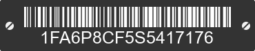 2025 FORD Mustang 1FA6P8CF5S5417176 VIN decoded