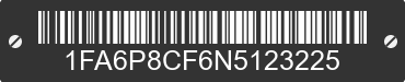 2022 FORD Mustang 1FA6P8CF6N5123225 VIN decoded