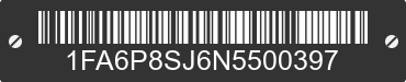 2022 FORD Mustang 1FA6P8SJ6N5500397 VIN decoded