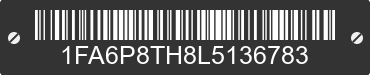 2020 FORD Mustang 1FA6P8TH8L5136783 VIN decoded