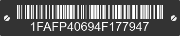 2004 FORD Mustang 1FAFP40694F177947 VIN decoded