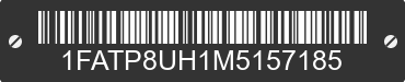 2021 FORD Mustang 1FATP8UH1M5157185 VIN decoded