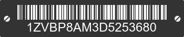 2013 FORD Mustang 1ZVBP8AM3D5253680 VIN decoded