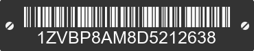 2013 FORD Mustang 1ZVBP8AM8D5212638 VIN decoded