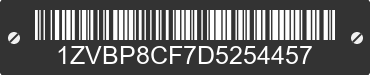 2013 FORD Mustang 1ZVBP8CF7D5254457 VIN decoded