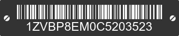 2012 FORD Mustang 1ZVBP8EM0C5203523 VIN decoded