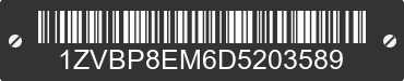 2013 FORD Mustang 1ZVBP8EM6D5203589 VIN decoded